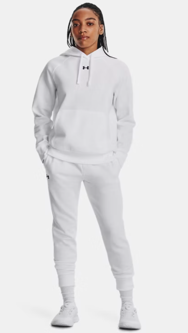 (New ) Women's Rival Fleece Hooded Sweatshirt-White
