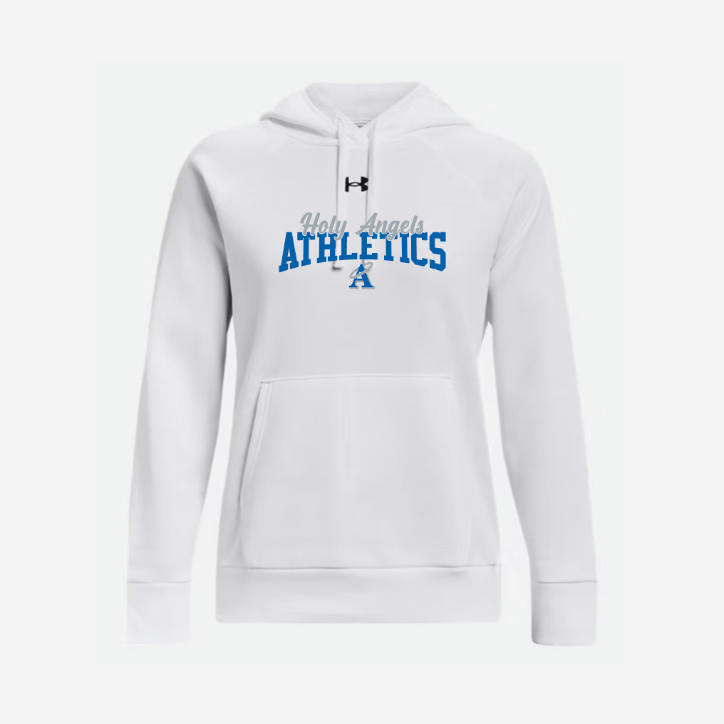 (New ) Women's Rival Fleece Hooded Sweatshirt-White