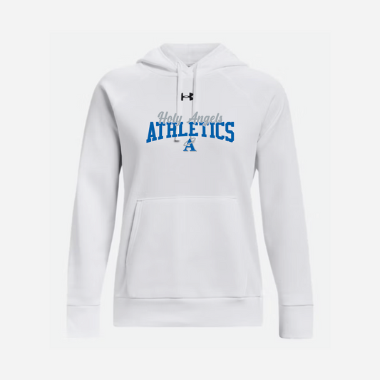 (New ) Women's Rival Fleece Hooded Sweatshirt-White